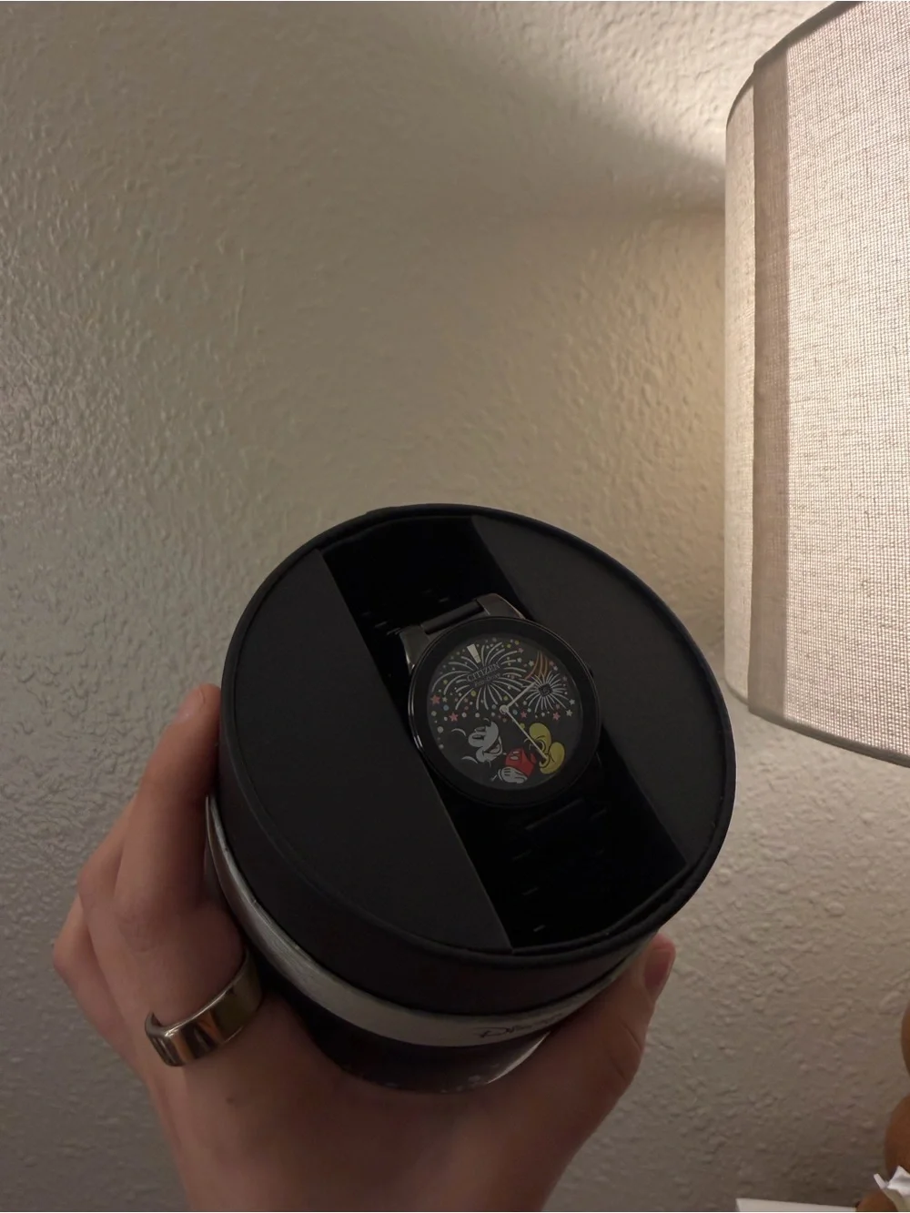 Citizen Black Mickey Mouse Fireworks Dial Watch